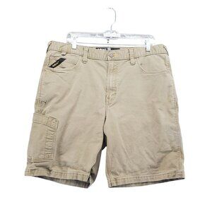 Ariat Shorts Mens Size 36 Tan M4 Relaxed Fit Cargo Pockets  *Read*
